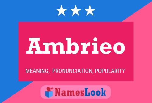 Ambrieo Name Poster