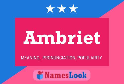 Ambriet Name Poster