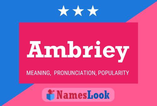 Ambriey Name Poster