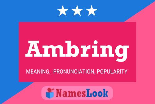 Ambring Name Poster