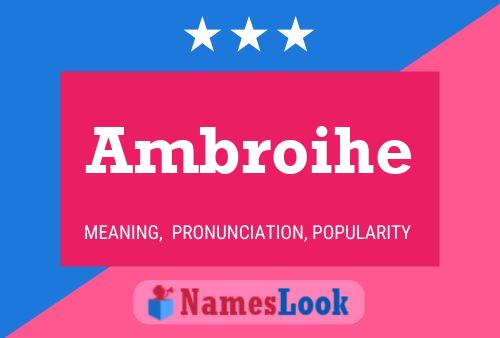 Ambroihe Name Poster