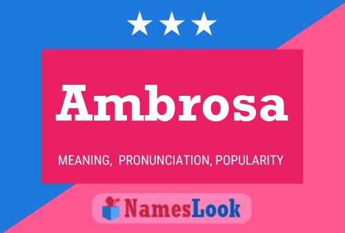 Ambrosa Name Poster