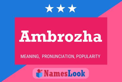 Ambrozha Name Poster