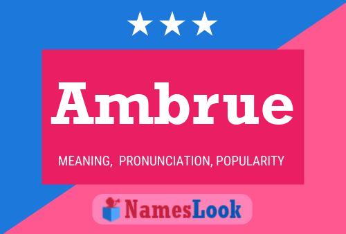 Ambrue Name Poster