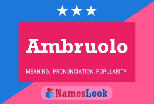 Ambruolo Name Poster