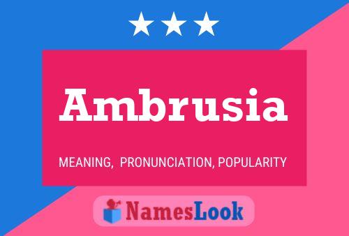 Ambrusia Name Poster