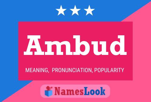 Ambud Name Poster