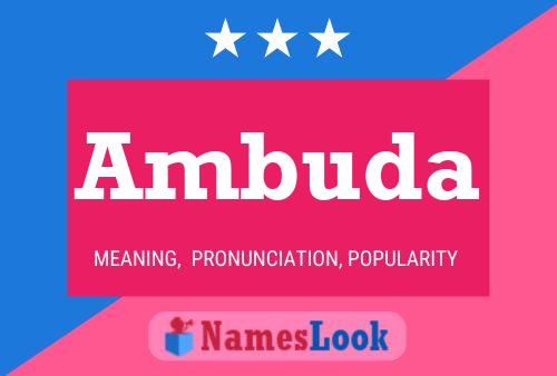 Ambuda Name Poster