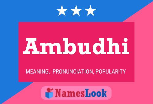 Ambudhi Name Poster