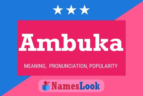 Ambuka Name Poster