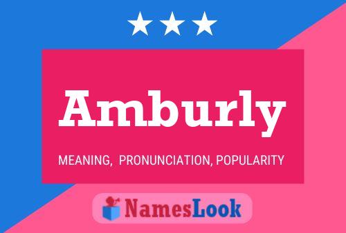 Amburly Name Poster