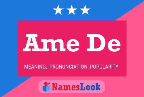 Ame De Name Poster