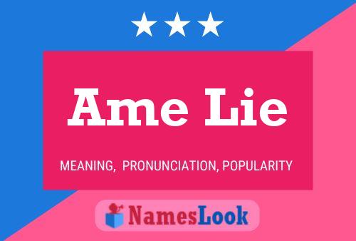 Ame Lie Name Poster