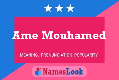 Ame Mouhamed Name Poster