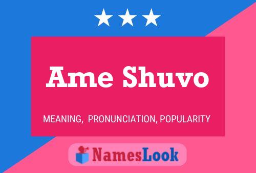 Ame Shuvo Name Poster