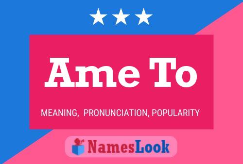 Ame To Name Poster