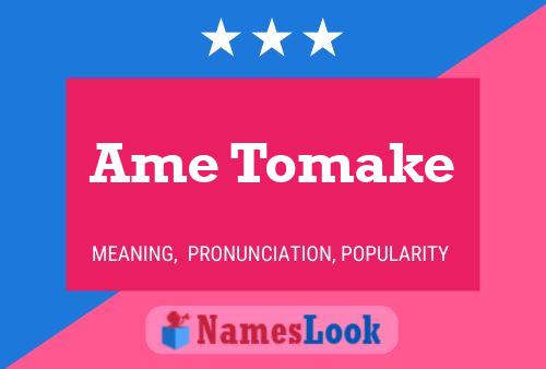 Ame Tomake Name Poster