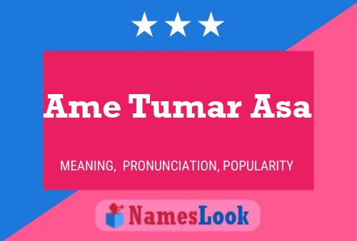 Ame Tumar Asa Name Poster