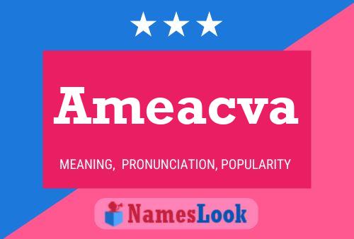 Ameacva Name Poster