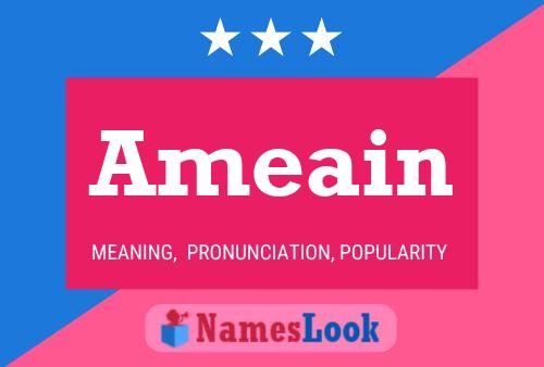 Ameain Name Poster