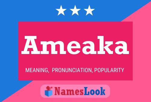 Ameaka Name Poster