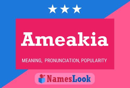 Ameakia Name Poster