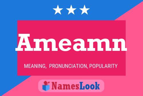 Ameamn Name Poster