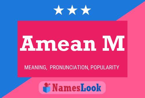 Amean M Name Poster