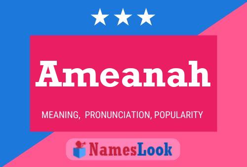 Ameanah Name Poster