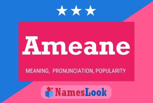 Ameane Name Poster