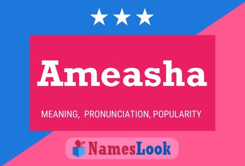 Ameasha Name Poster