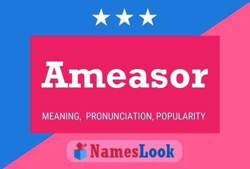 Ameasor Name Poster