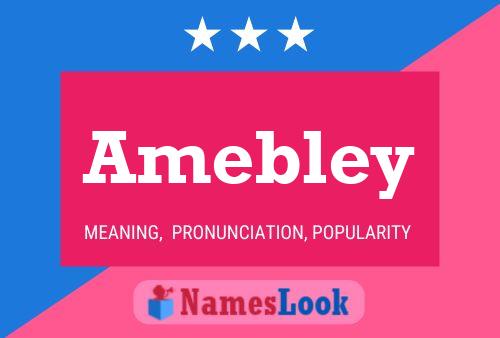 Amebley Name Poster