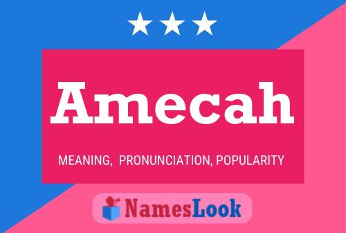 Amecah Name Poster