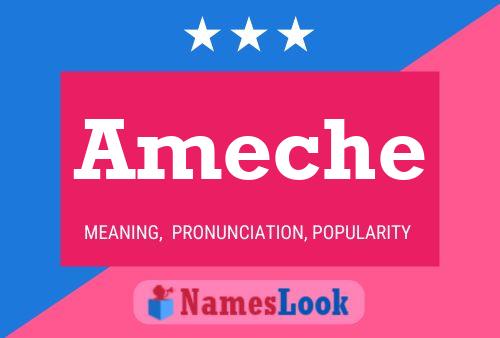 Ameche Name Poster