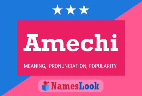 Amechi Name Poster