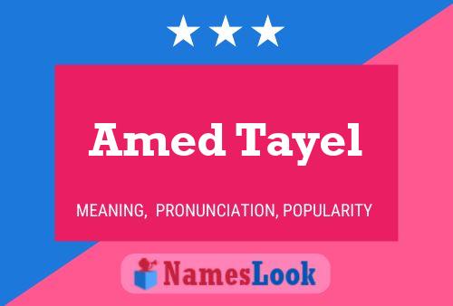 Amed Tayel Name Poster