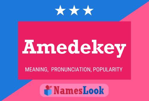 Amedekey Name Poster