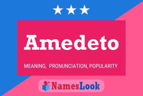 Amedeto Name Poster