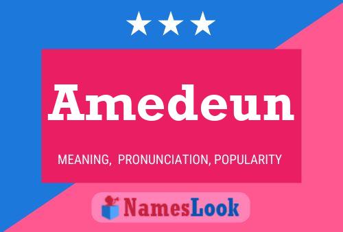 Amedeun Name Poster