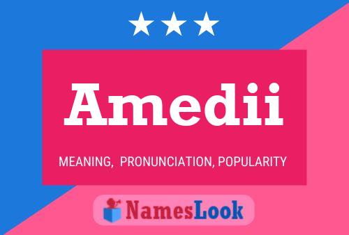 Amedii Name Poster