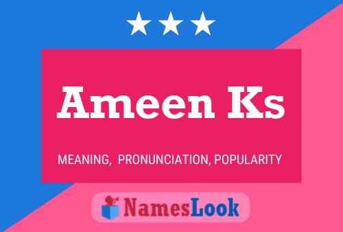 Ameen Ks Name Poster