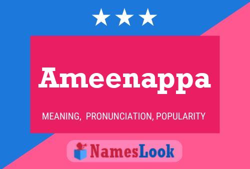 Ameenappa Name Poster