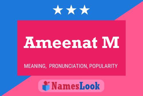 Ameenat M Name Poster