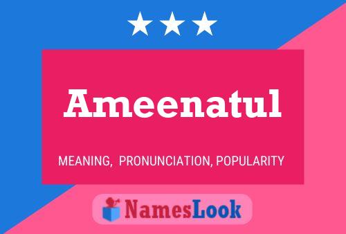 Ameenatul Name Poster