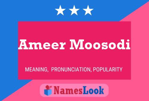 Ameer Moosodi Name Poster