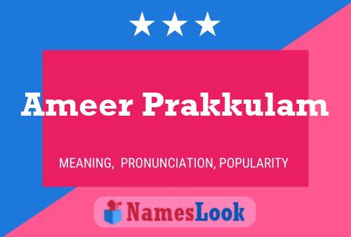 Ameer Prakkulam Name Poster