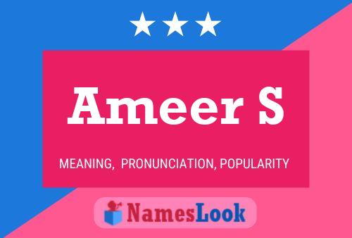 Ameer S Name Poster