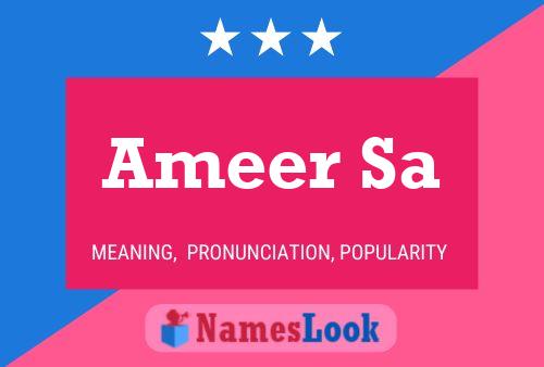 Ameer Sa Name Poster