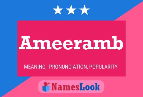 Ameeramb Name Poster